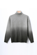 Pullover Sweaters For Men Winter Thick And Warm Soft High Neck Gradient Sweater
