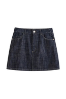 Denim skirt on a white background, Obroi