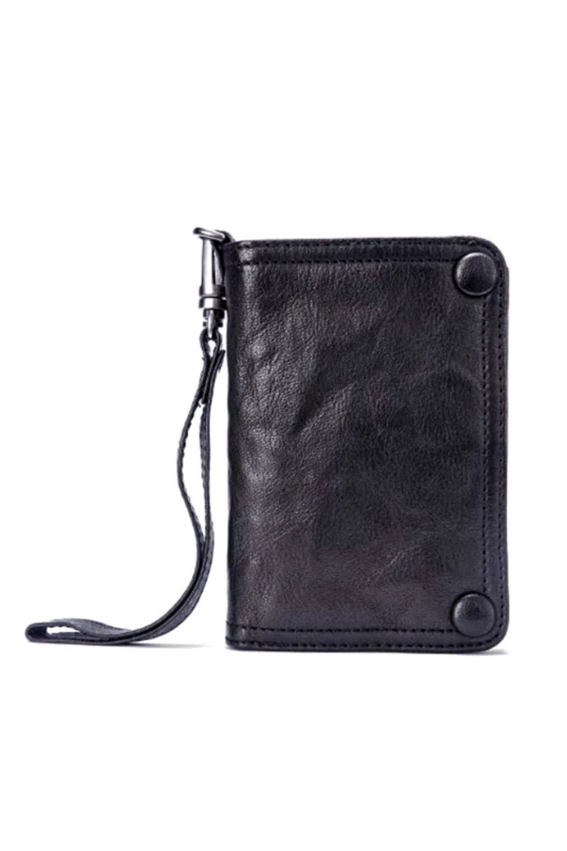 Genuine Leather Men Wallet Clutch Purse Male Bifold Money Clips with Hasp Card Wallet Short