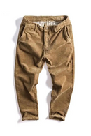 Men Trousers Streetwear Straight Pants For Men Casual Corduroy Trousers Spring Pants