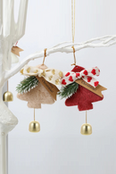Plush Christmas Tree Bells Pendant Tree Hanging Ornament Merry Christmas Decorations