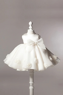 Baby Girl Dress Toddler White Wedding Bridesmaid Princess Dress Baby Christening Dress Girl Dress