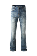 Men's Jeans Pure Denim Pants Casual Classic Flared Trousers