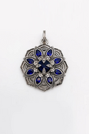 Pendant Blue Jewelry  Europe Necklace Accessories Gift For  Woman