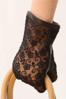 Spring Summer Woman's Real Leather Gloves Lace Gloves Female Elegant Short Style