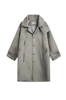 Woolen Coat Men Winter Streetwear Lapel Loose Single Breasted Outerwear Men