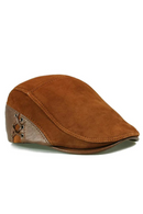 Leather Beret Caps Man Casual Fitted