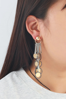 Women Jewelry Geometric Round Tassel Dangling Earrings Holiday Party Accessories Girl Gifts