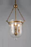 Classical Loft LED Pendant Lights Iron Chain Gold Lamp Body Dinner room Lamp Parlor Bedroom Vintage Pendant Lamp 3 Bulbs 90-260V