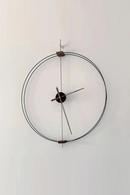 Minimalist Wall Clock Creative Luxury Art Clocks Solid Wood Pointer Wall Clock Silent Movement Clocks