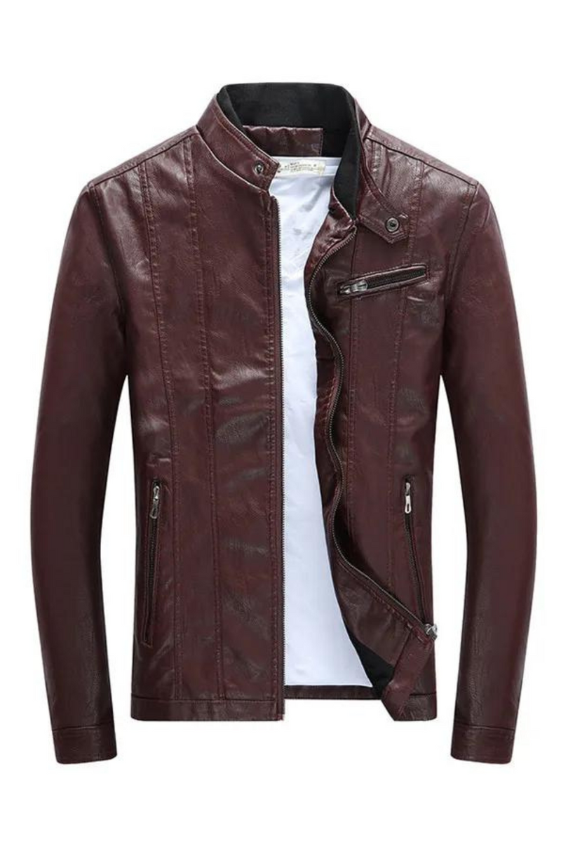 Men Jackets Coats Motorcycle Biker Faux Leather Jacket Men Autumn Winter Clothes European