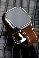 Handmade Vintage Leather Strap for iWatch Apple Watch Men's Bracelet
