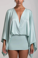 Dresses Woman Spring Solid Elegant Commute Lady Dress Autumn Long Sleeve Satin Mini Dress