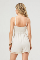 Women s Floral Ruffle Sleeve Tie Waist Romper Jumpsuit Casual Summer Playsuit Beachwear