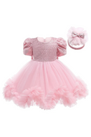 Baby Girl Birthday Dress Newborn Christening Gown Infant Kids Toddler