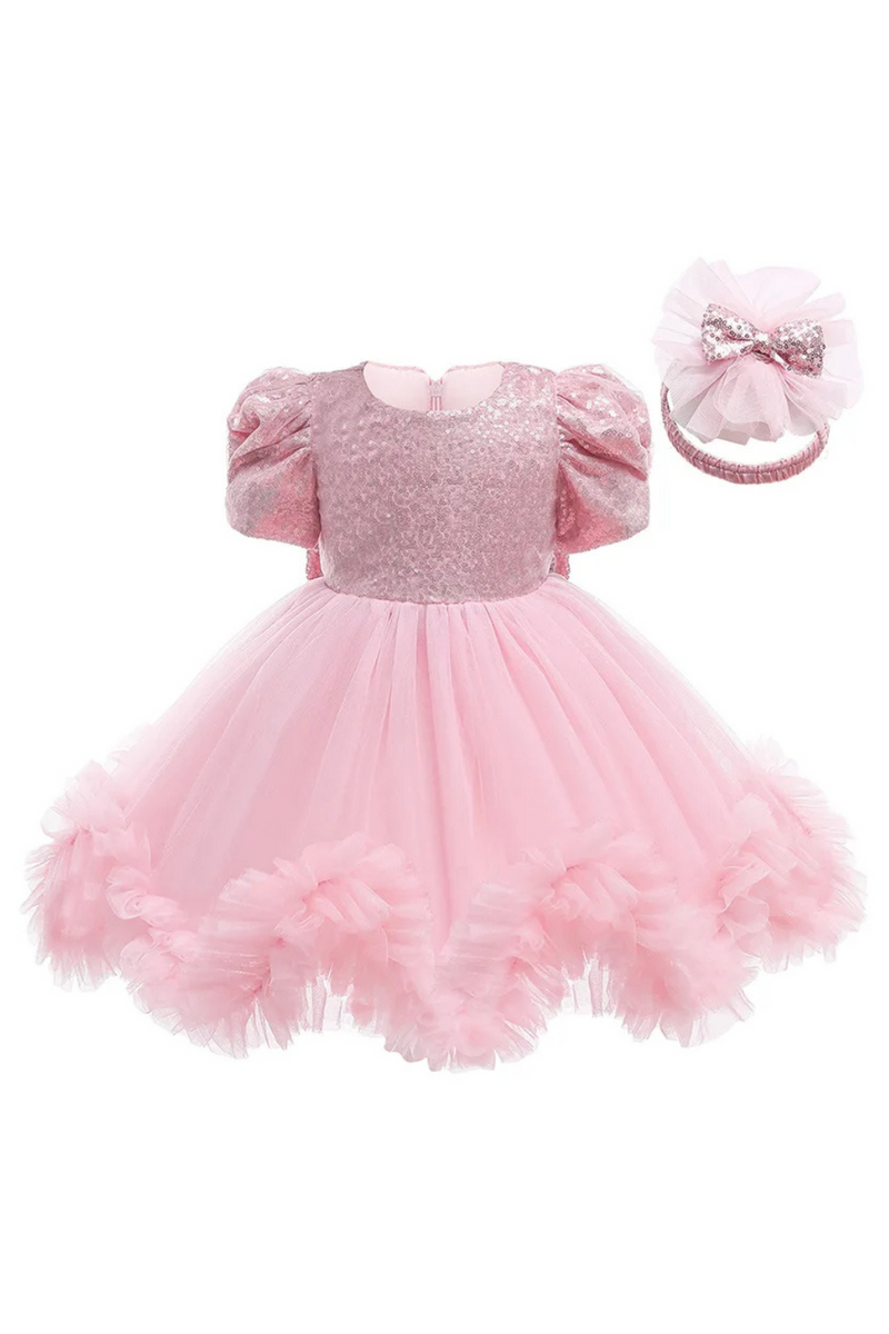 Baby Girl Birthday Dress Newborn Christening Gown Infant Kids Toddler
