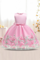 Flower Girl Dress Children Wedding Communion Formal Sleeveless Lace Princess Elegant Party Prom Dresses For Kids
