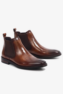 Men Chelsea Boots Genuine Leather Leisure High-Top Men Shoes Retro Men Ankle Boots