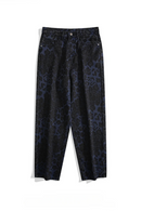 Men's American Leopard Jeans Trendy Distressed Harem Denim Pants