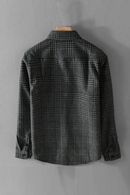 Autumn Winter Shirt Men Loose Workwear Thickened Warm Male Tops Casual Plaid Shirt Vintage Clothes