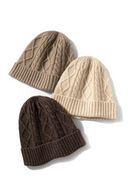 Winter Cable Cashmere Beanie Caps Thick Knit Hat Ribs Warm Women Soft Wool Autumn Skullies Real Guaranteed