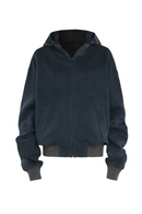 Plaid Patchwork Streetwear Hooded Sweatshirt Men American Worn-out Loose Male Cardigan