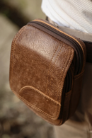 Genuine Leather Men's Belt Bag Waist Pack Male Bag