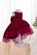 Girls Princess Dress Summer Baby Grenadine Trail Dress Girls Birthday Party Wedding Bridesmaid High end Dress