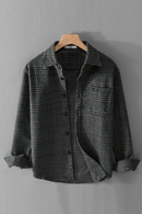 Autumn Winter Shirt Men Loose Workwear Thickened Warm Male Tops Casual Plaid Shirt Vintage Clothes