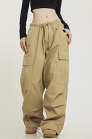 Cargo Pants for Women Casual Trousers Black Female Streetwear Loose