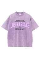 Womans T-Shirts Loose Tees Los Angeles Short Sleeve Summer Street Female Clothes