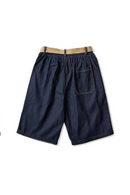 Retro Made Old Washed Straight Denim Shorts Men Loose Casual Pants for Summer