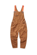 Retro Suspender Loose Straight Jumpsuit Ripped Casual Sling Autumn And Winter Patchwork Pants