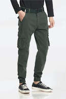 Men's Thick Trousers Casual Outdoor Sports Overalls Retro Trendy Hip-hop Pants