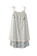 Floral Lace Splicing Dress Women Summer Holiday Seaside Loose Aesthetic Mid-length Halter Dress