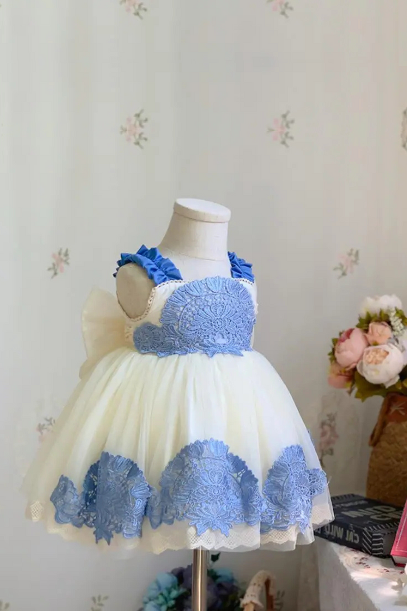 easter princess dresses Tween Girl Bowknot Mesh Off-Shoulder Flower Girl Dress, Easter Princess Gown, Suitable For Baby Birthday Party, Prom, Special Occasions, Holidays, Flower Girl Wedding Dress