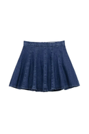 Obroi Blue denim skirt on a white background