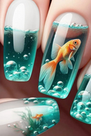 French Nails Press on Nails Acrylic Press on Nails Handmade Thick Press on Nails 24Pc