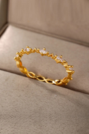 Thin Rings For Women Gold Color Stainless Steel Ring Female Engagement Wedding Finger Jewelry