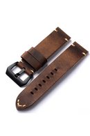 Handmade First Layer Leather Strap Men Thickened Vintage Style Suitable For Military Watches