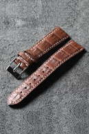 Genuine Leather Strap Leather Soft Brown Suitable For Antique Watches Classic Bamboo