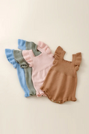 Infant Baby Girls Ruffle Sleeve Romper Autumn Jumpsuit for Newborn Toddler Cute Clothes
