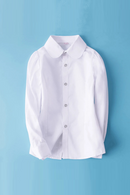 Preppy White Blouses for Girls Shirts Autumn Teenagers Children Clothing Tops