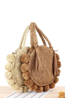 Bohemian Tassel Rattan Women Handbags Woven Crossbody Shoulder Bags Designer Ball Summer Beach Purse