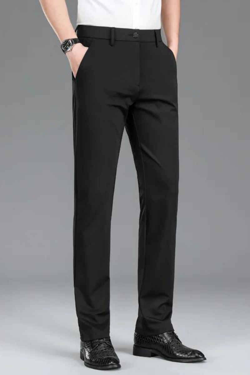 Spring Summer Men's Straight Business Casual Long Formal Trouser Male