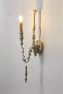 Retro American Country French Wall Lamp Wood Wall Lamp Bedroom Corridor Decorative Lamp