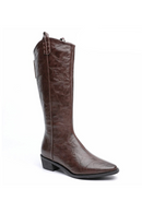 Genuine Leather Spring Heels Knee High Booties Snow Ankle Women Winter Shoes