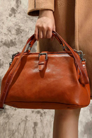 Soft Leather Bag Women Shoulder Bag Crossbody Purse Spacious Ladies Handbag