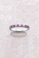 Ring Elegance Stones Europe Romantic Fine Jewelry For Women Real 925 Sterling Silver Gift