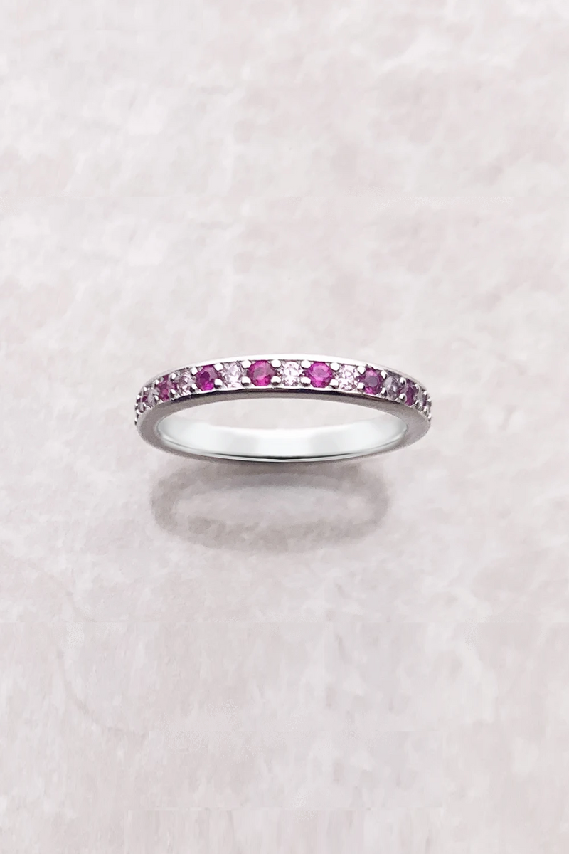 Ring Elegance Stones Europe Romantic Fine Jewelry For Women Real 925 Sterling Silver Gift